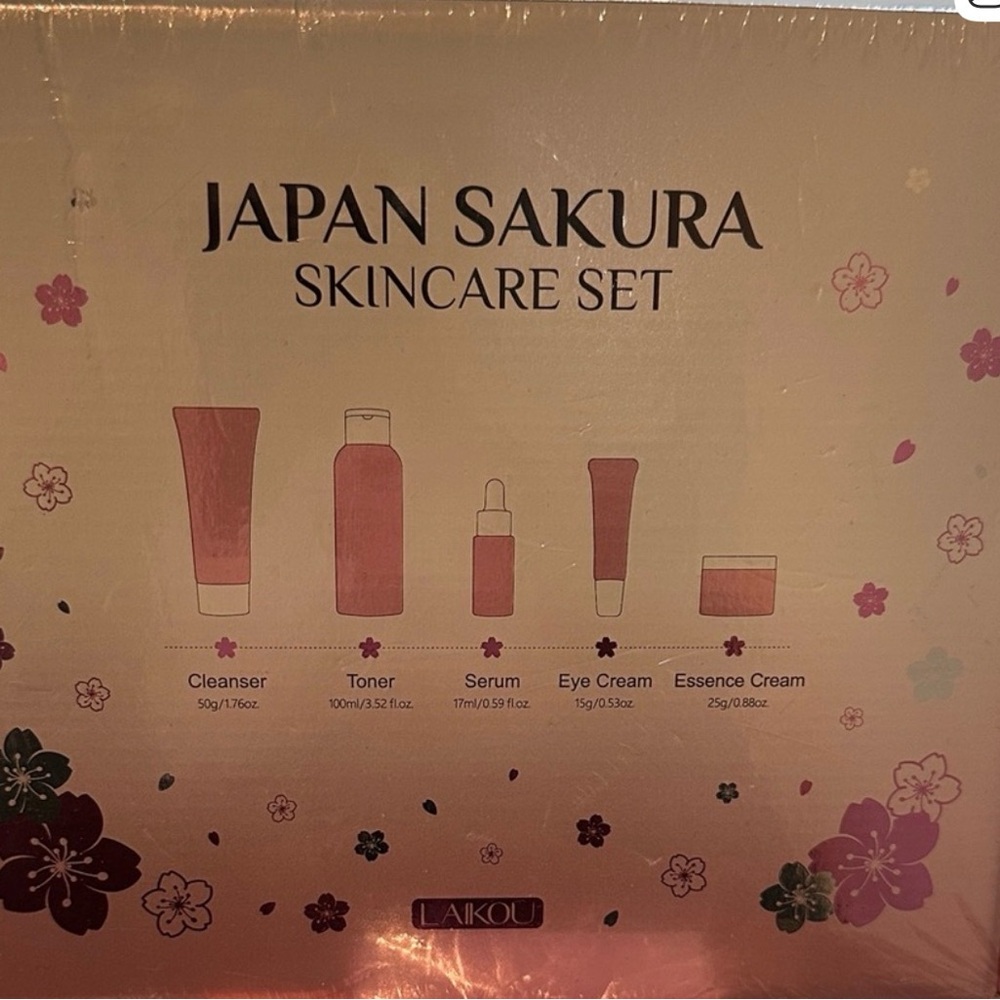 Japan Sakura Skincare Set everything you need for daily facial care needs